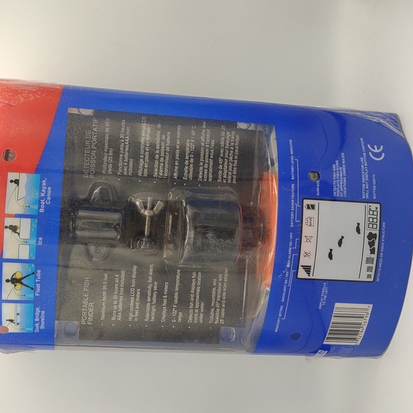 Zebco fish finder zf200 portable handheld fishing fisherman detect underwater - Picture 12 of 15